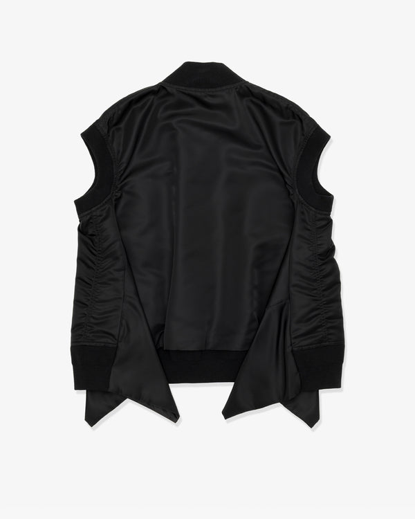 SACAI - Nylon Twill Vest - (Black)