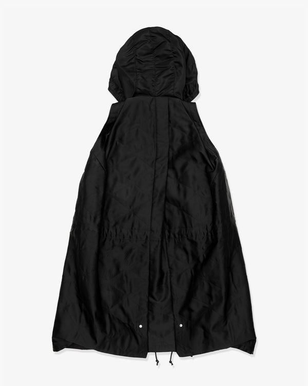 SACAI - Quilted Satin Hooded Vest - (Black)