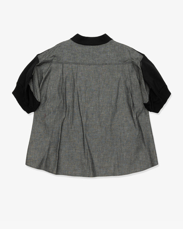 SACAI - Denim X Knit Cardigan - (Black)
