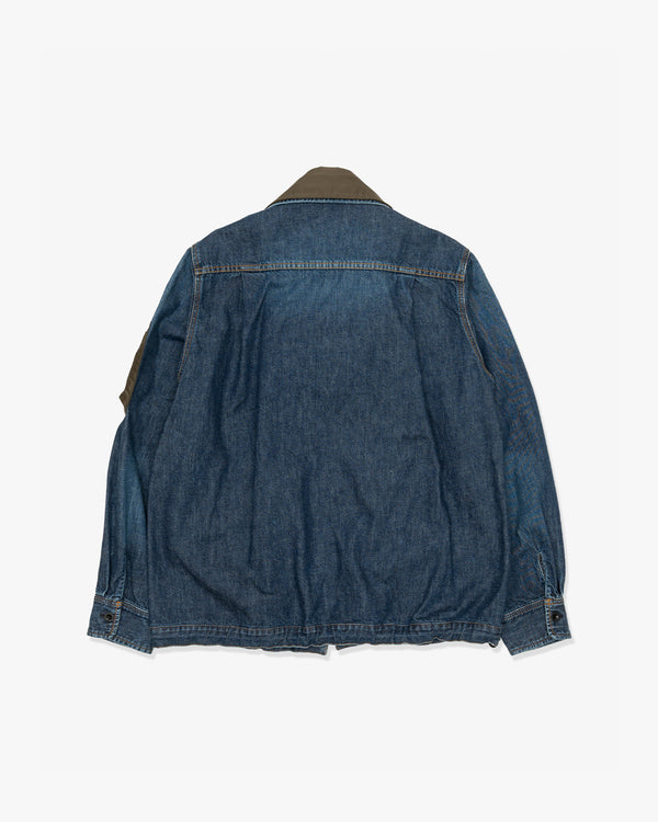SACAI - Denim X Nylon Twill Blouson - (Blue)