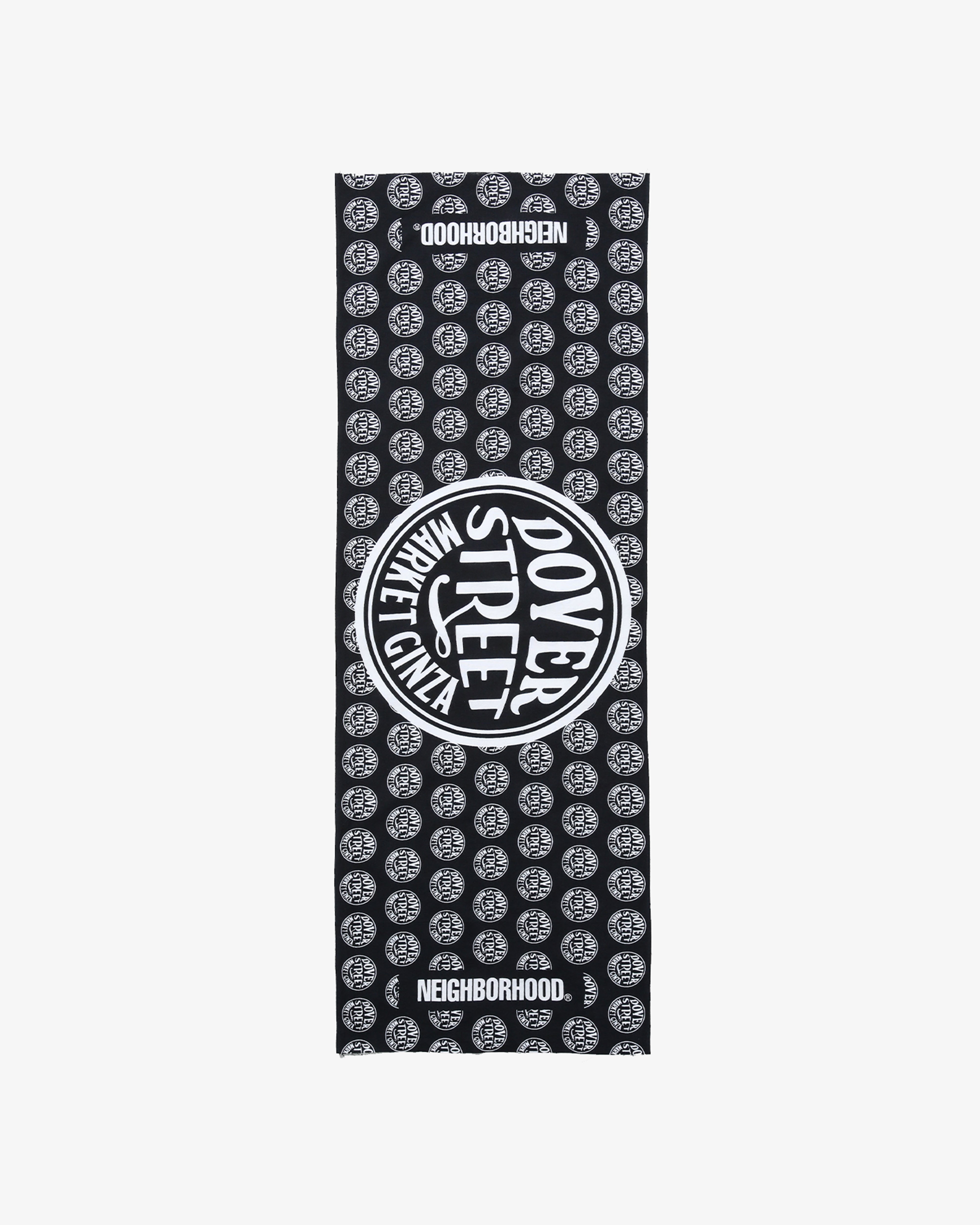 NEIGHBORHOOD X DSMG: Logo Tenugui (Black) | DSMG E-SHOP
