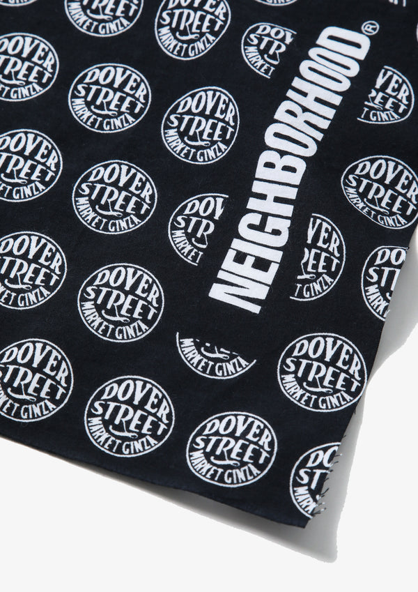 NEIGHBORHOOD X DSMG - Logo Tenugui - (Black)