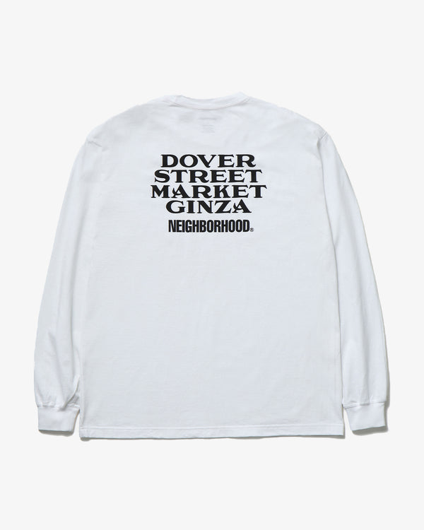 NEIGHBORHOOD X DSMG - Long Sleeve T-Shirt - (White)