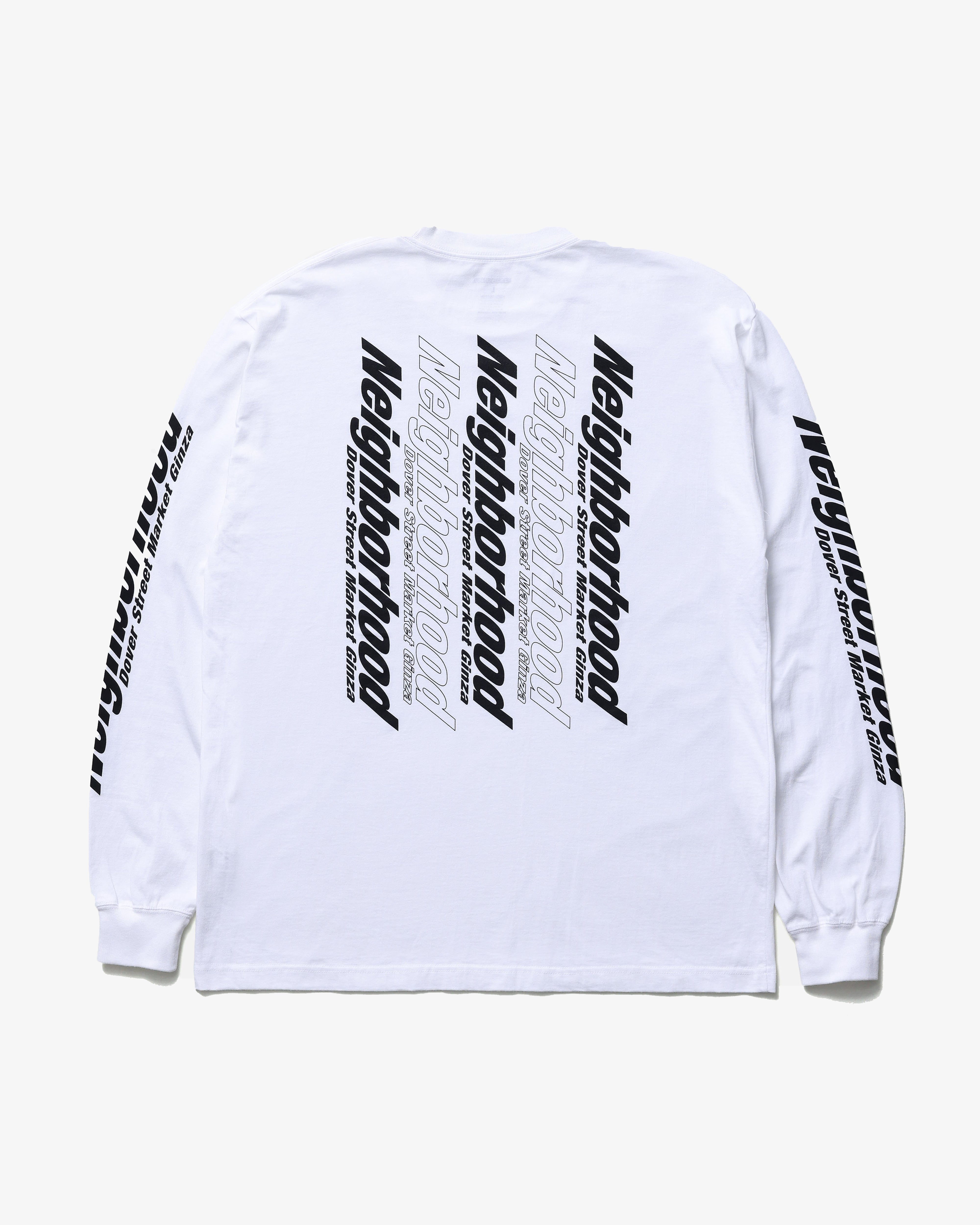 NEIGHBORHOOD: DSM GINZA Tee LS-2 (White) | DSMG E-SHOP