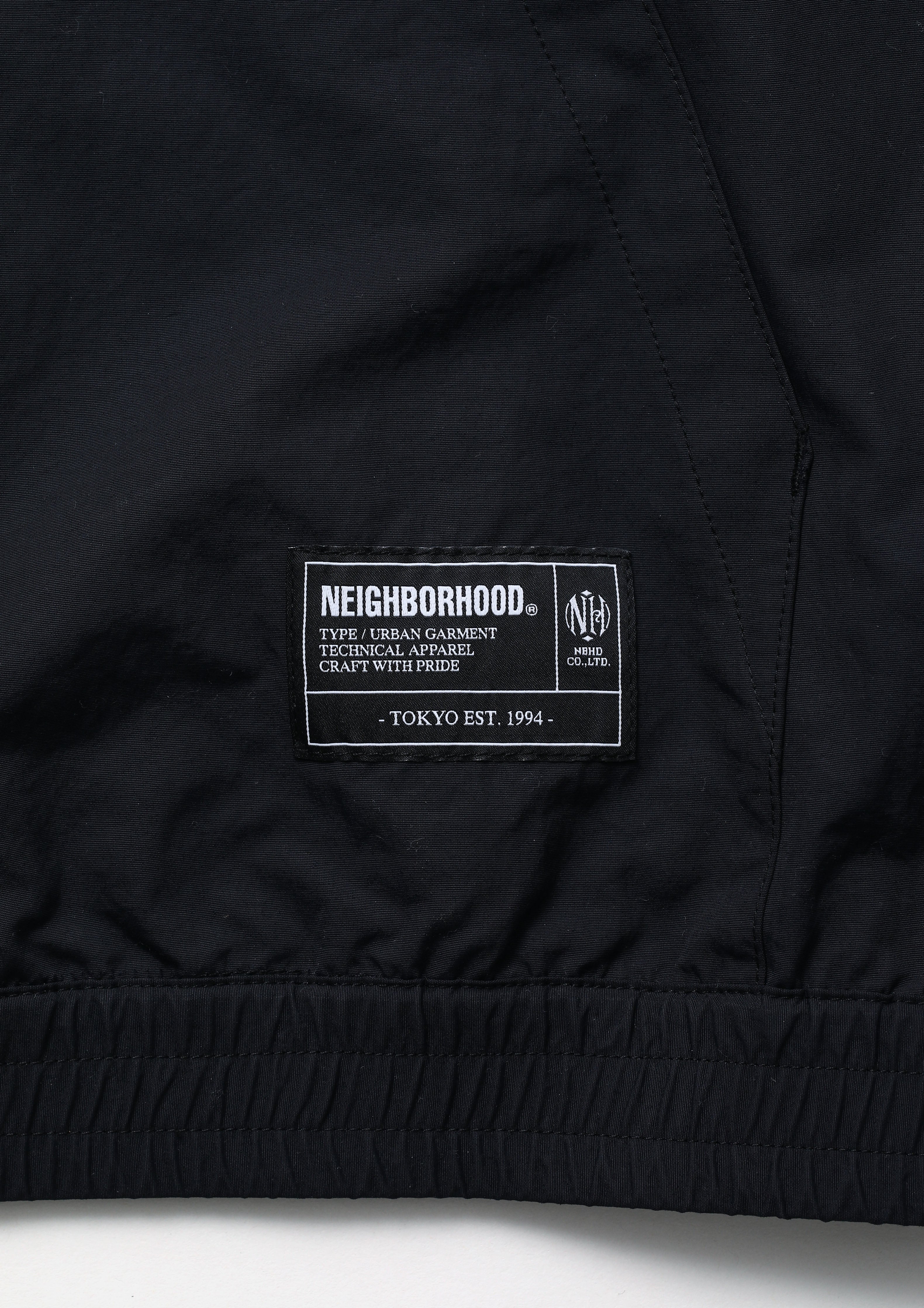 NEIGHBORHOOD X DSMG: Zip Up Hooded Jacket (Black) | DSMG E-SHOP