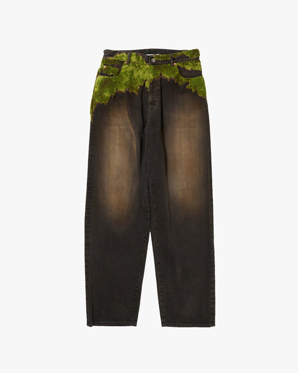 DOUBLET - Moss-Grown Wood Denim Pants - (Black)