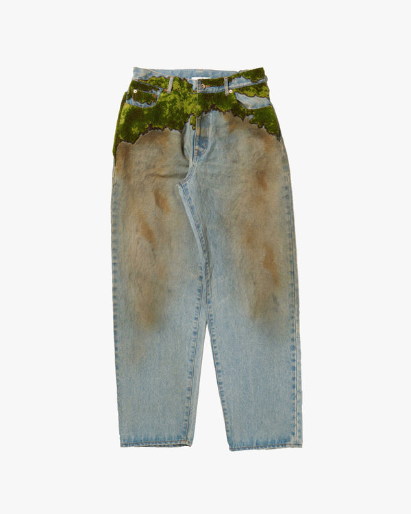 DOUBLET - Moss-Grown Wood Denim Pants - (Indigo)
