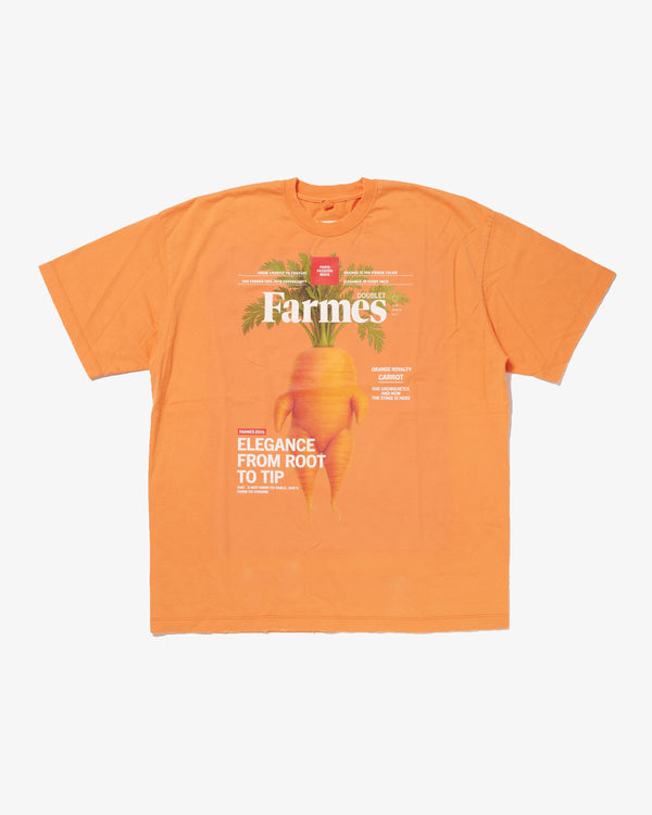 DOUBLET - Farmes Magazine Cover T-Shirt - (Orange)
