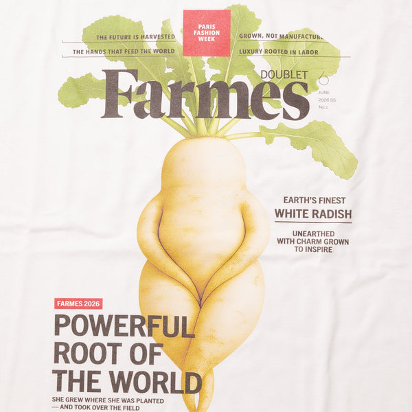 DOUBLET - Farmes Magazine Cover T-Shirt - (White)