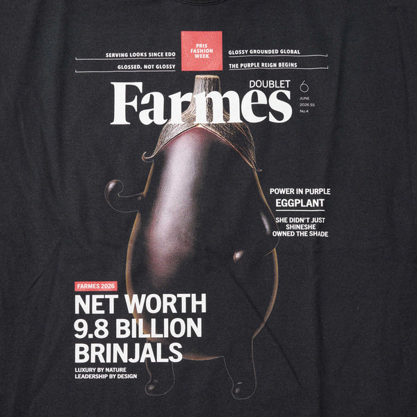 DOUBLET - Farmes Magazine Cover T-Shirt - (Black)