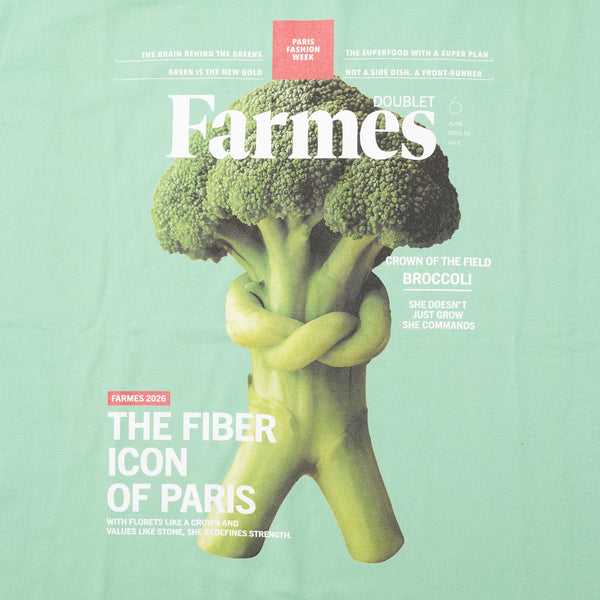 DOUBLET - Farmes Magazine Cover T-Shirt - (Green)