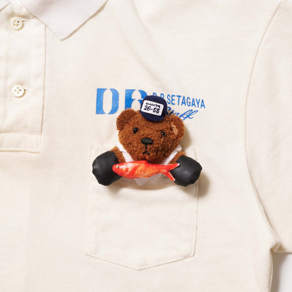 DOUBLET - Polo Shirt With My Workwear Bear - (White)