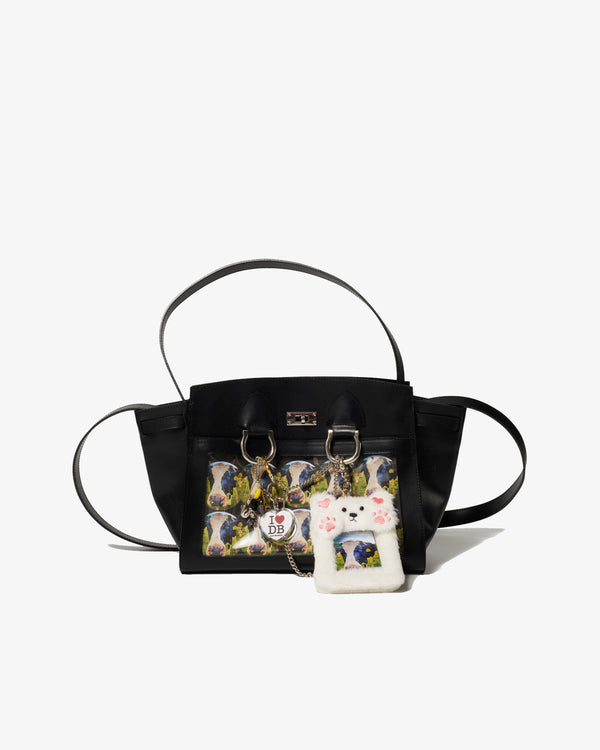 DOUBLET - Leather "Ita" Shoulder Bag - (Black)