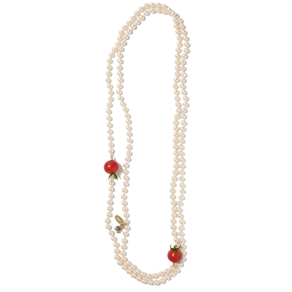 DOUBLET - Food Sample Pearl Necklace - (Tomato)