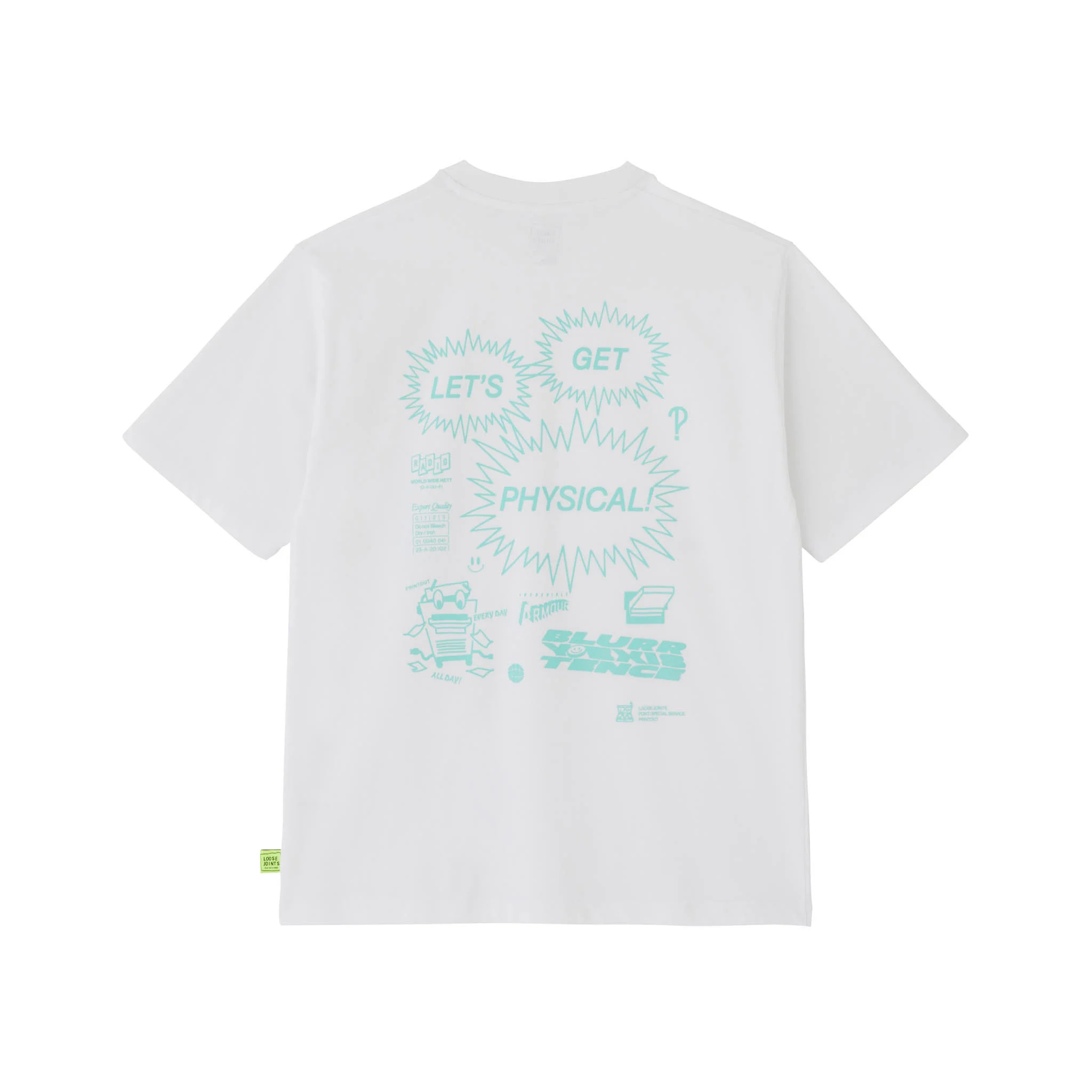 LOOSEJOINTS - Let’S Get Physical!' S/S Tee - (White) view 2