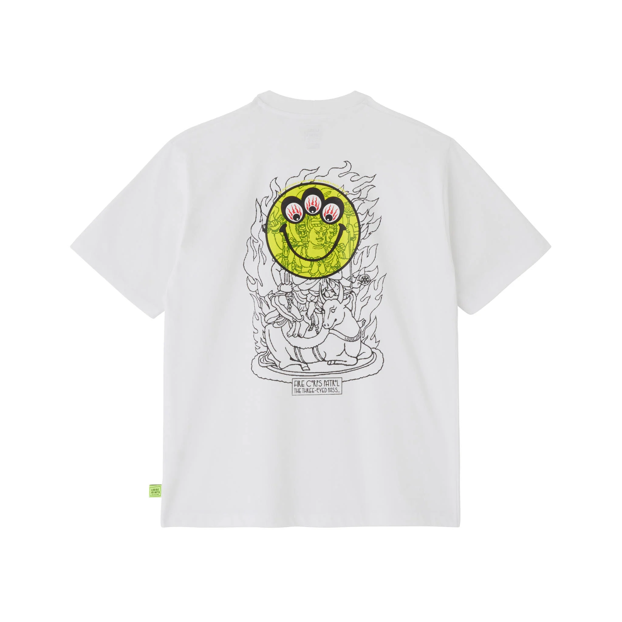 LOOSEJOINTS - 'Eye Contact' S/S Tee - (White) view 2
