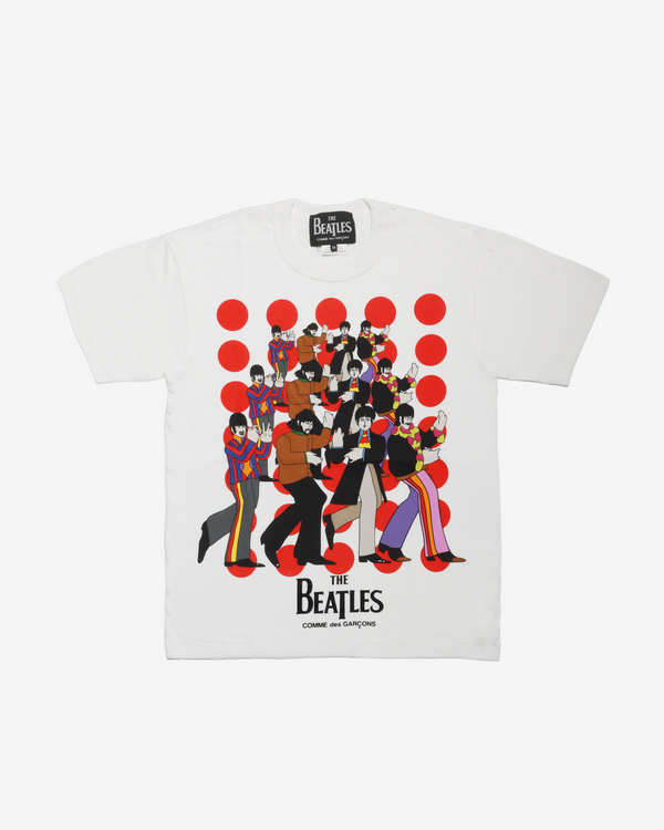 THE BEATLES - Cotton Jersey Beatles Print - (White)