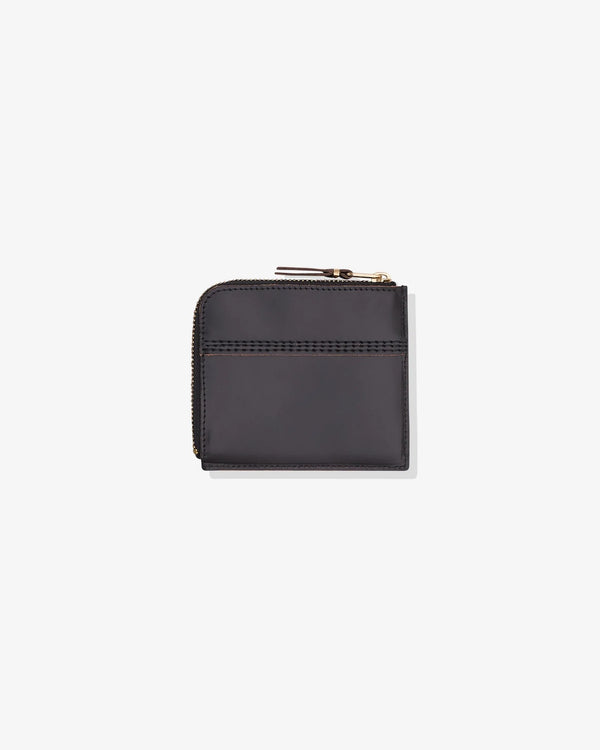 CDG WALLET - Triple Stitch L Zip Wallet - (Black)