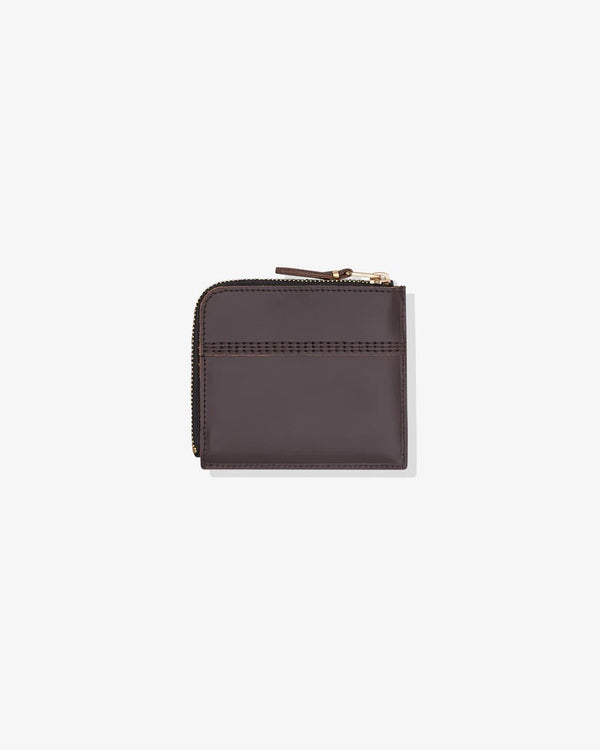 CDG WALLET - Triple Stitch L Zip Wallet - (Brown)