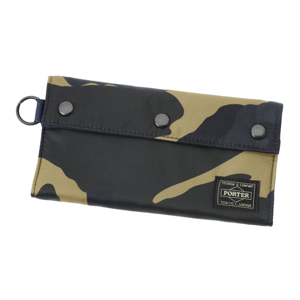 PORTER - Counter Shade Long Wallet - (Woodland Khaki)