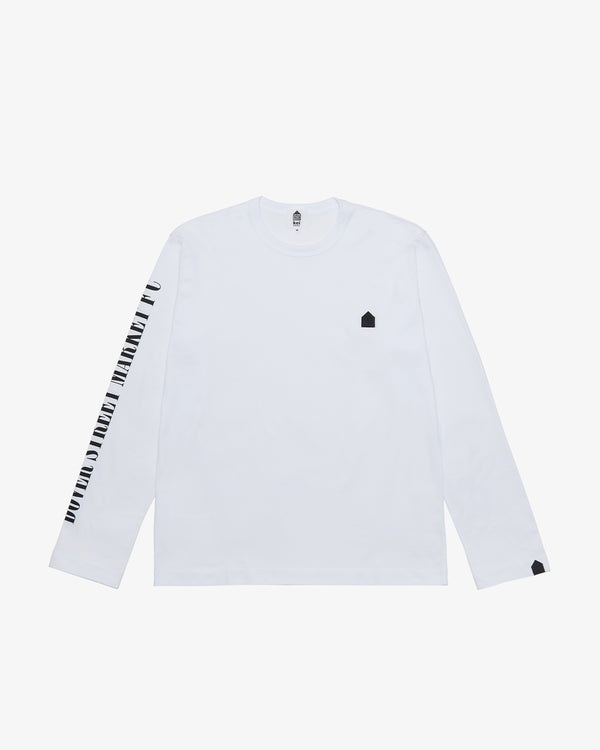 DSM KEI NINOMIYA - Unisex Print On Sleeve Longsleeve Tee - (White)