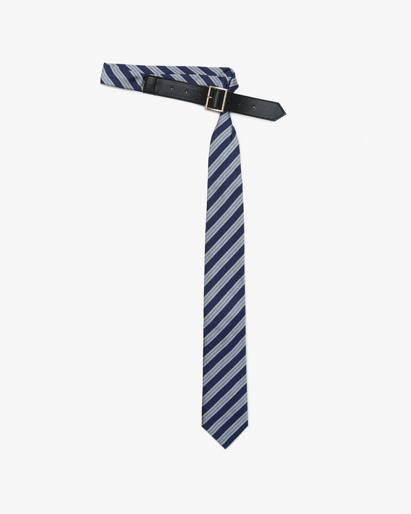 DSM KEI NINOMIYA - Unisex Light Blue And Navy Tie Strap Closure - (Light Blue Navy)