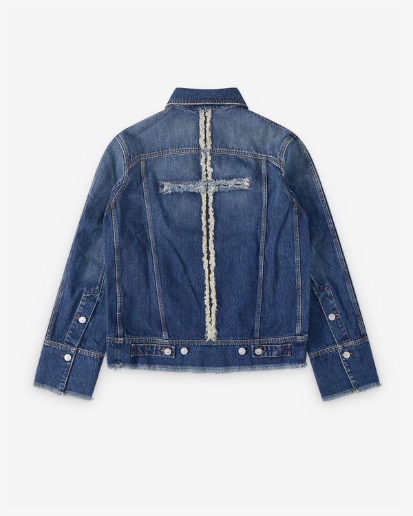 MATIERES FECALES - Men Pierre Denim Jacket - (Blue)