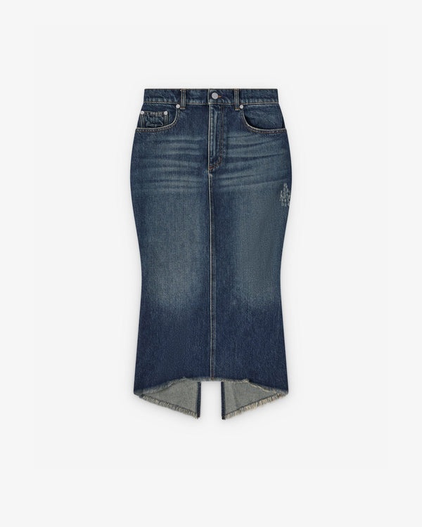 MATIERES FECALES - Women Mikaela Denim Skirt - (Blue)