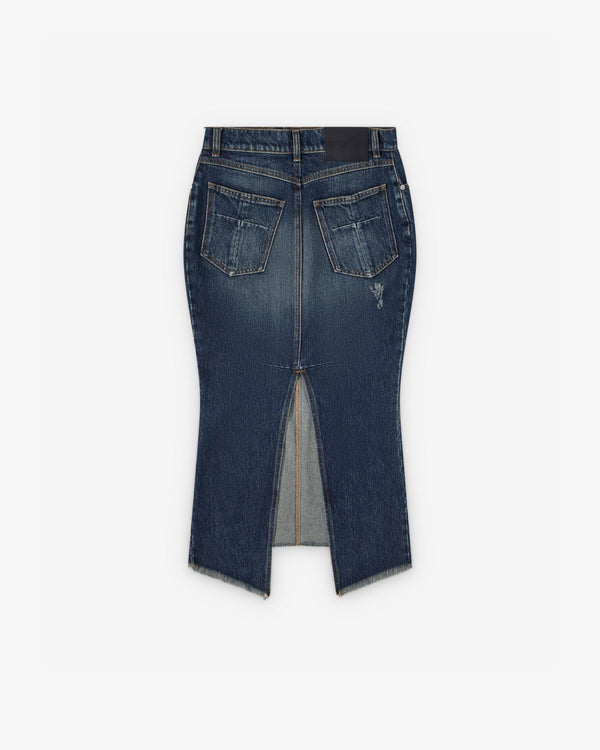 MATIERES FECALES - Women Mikaela Denim Skirt - (Blue)