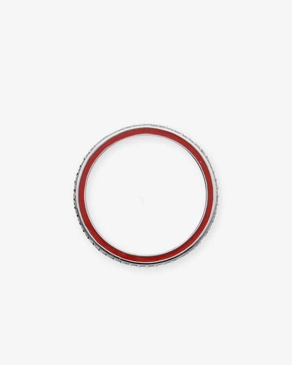 RAPHAELE CANOT - White Gold Ring - (Red)