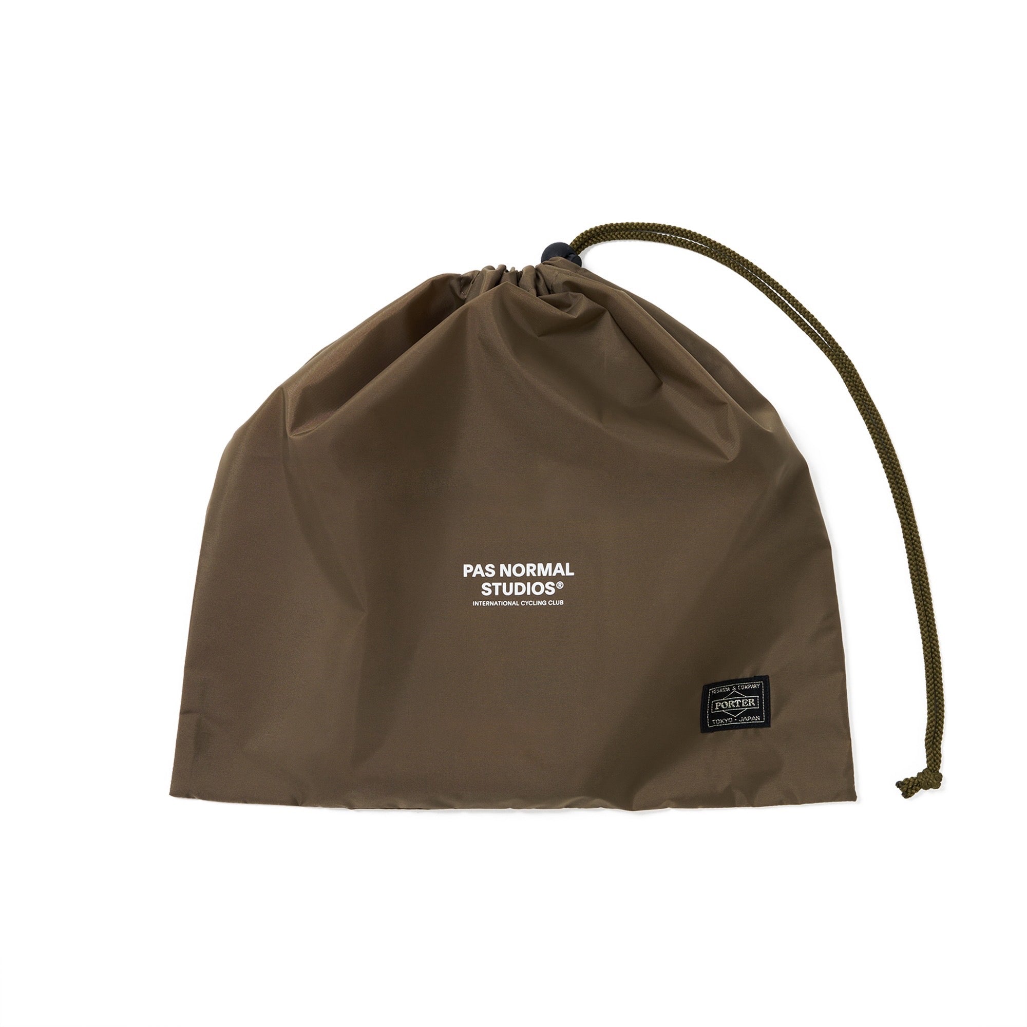 PORTER: Pas Normal Studios X Porter Saddle Bag (Brown) | DSMG E-SHOP