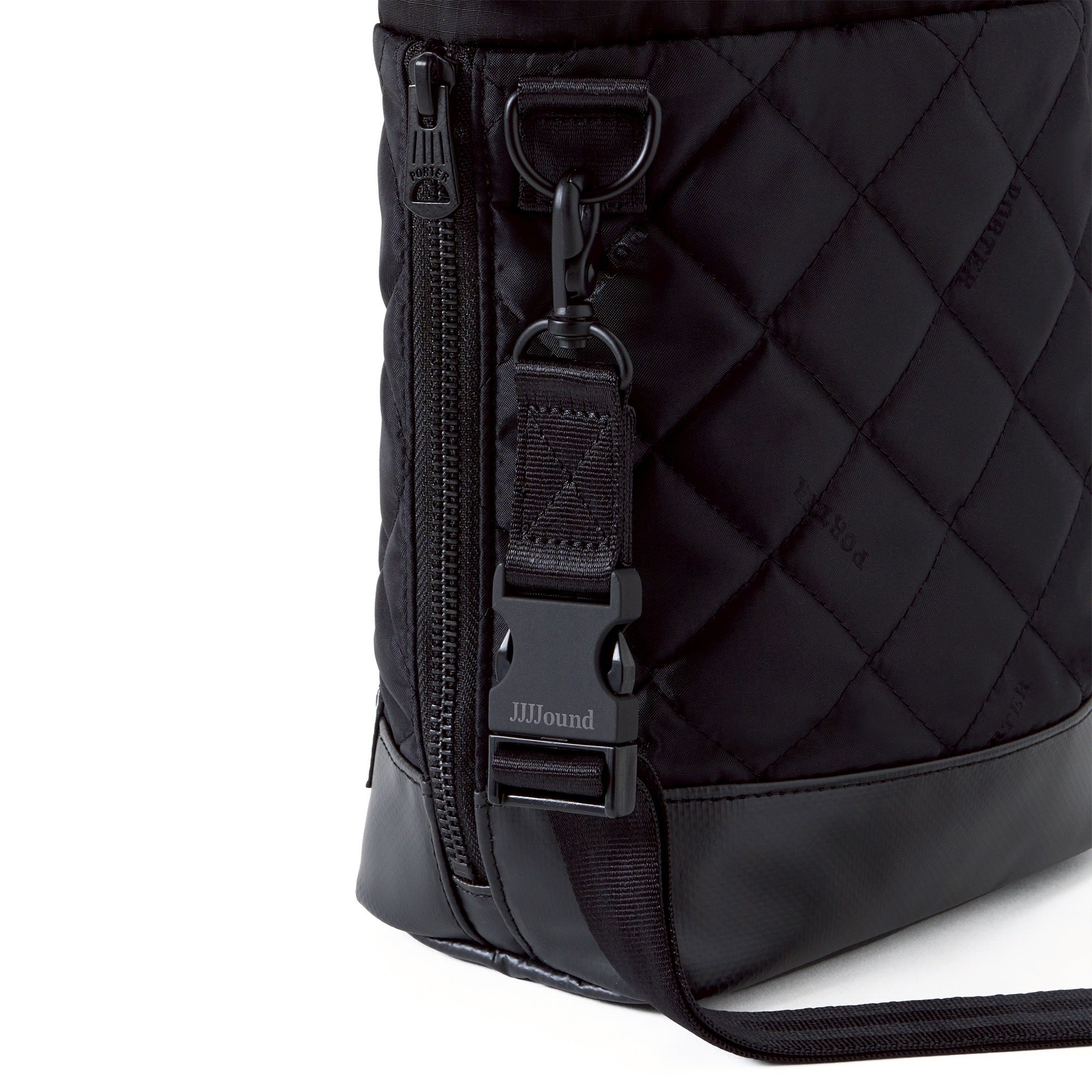 PORTER: JJJJound×PORTER DRAWSTRING BAG (BLACK) | DSMG E-SHOP