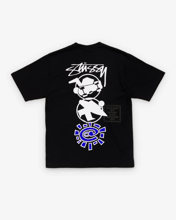 STUSSY - × Always Do What You Should Do Stack Tee - (Black)