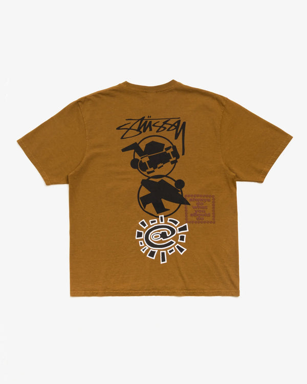 STUSSY - × Always Do What You Should Do Stack Tee - (Carm)