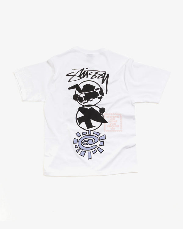 STUSSY - × Always Do What You Should Do Stack Tee - (White)