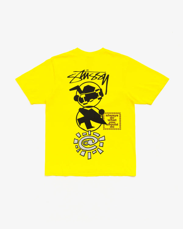 STUSSY - × Always Do What You Should Do Stack Tee - (Yellow)