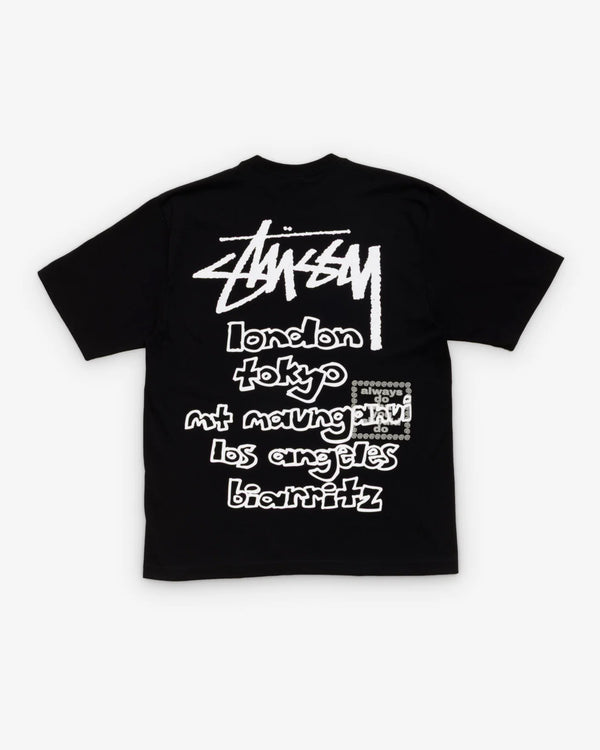 STUSSY - × Always Do What You Should Do World Tour Tee - (Black)