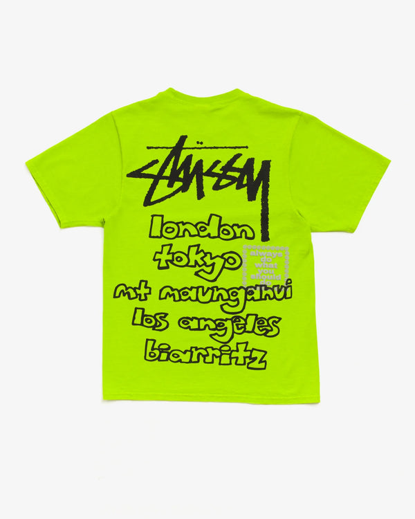 STUSSY - × Always Do What You Should Do World Tour Tee - (Lim2)