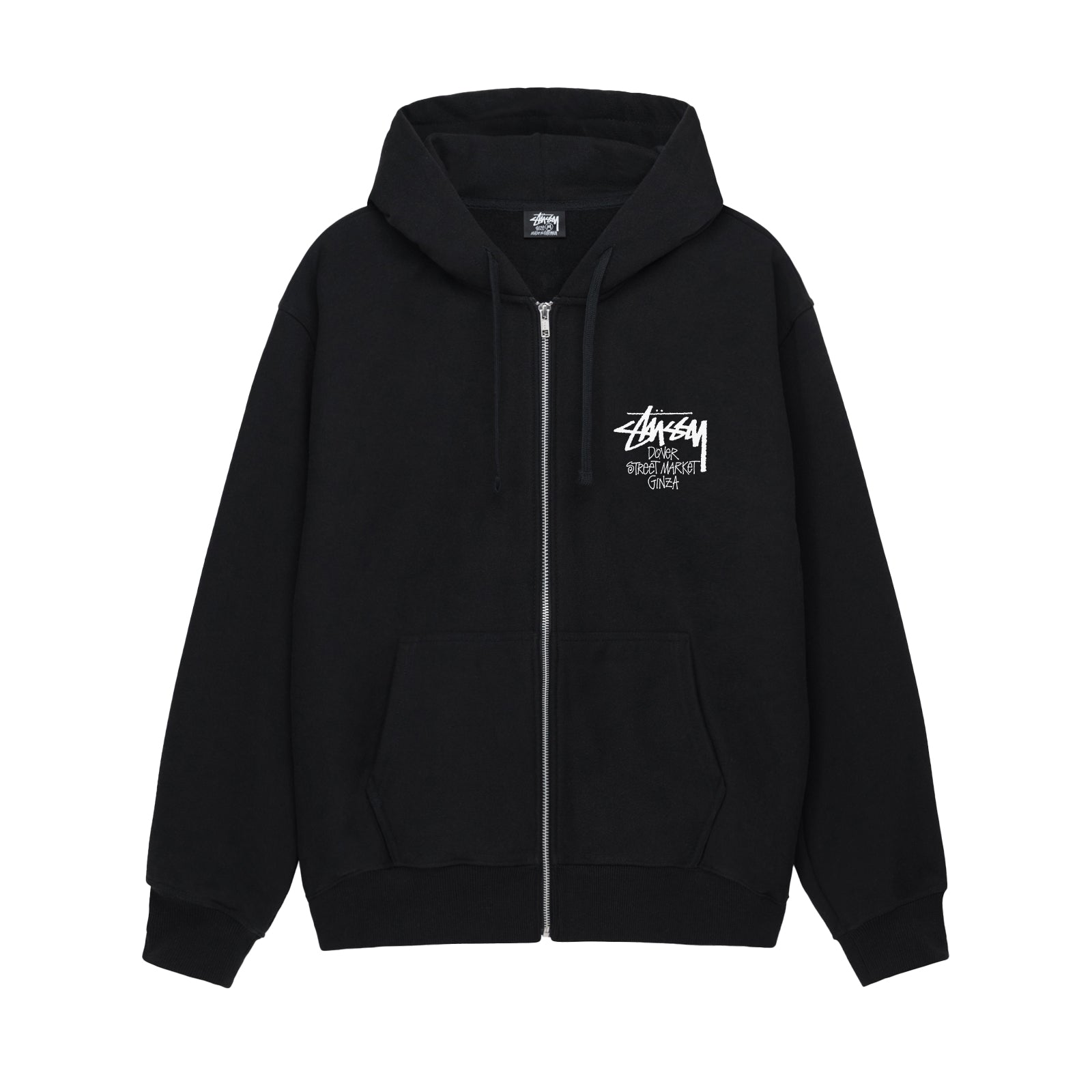 STUSSY: Stock Dsm Ginza Zip Hood (Black) | DSMG E-SHOP 