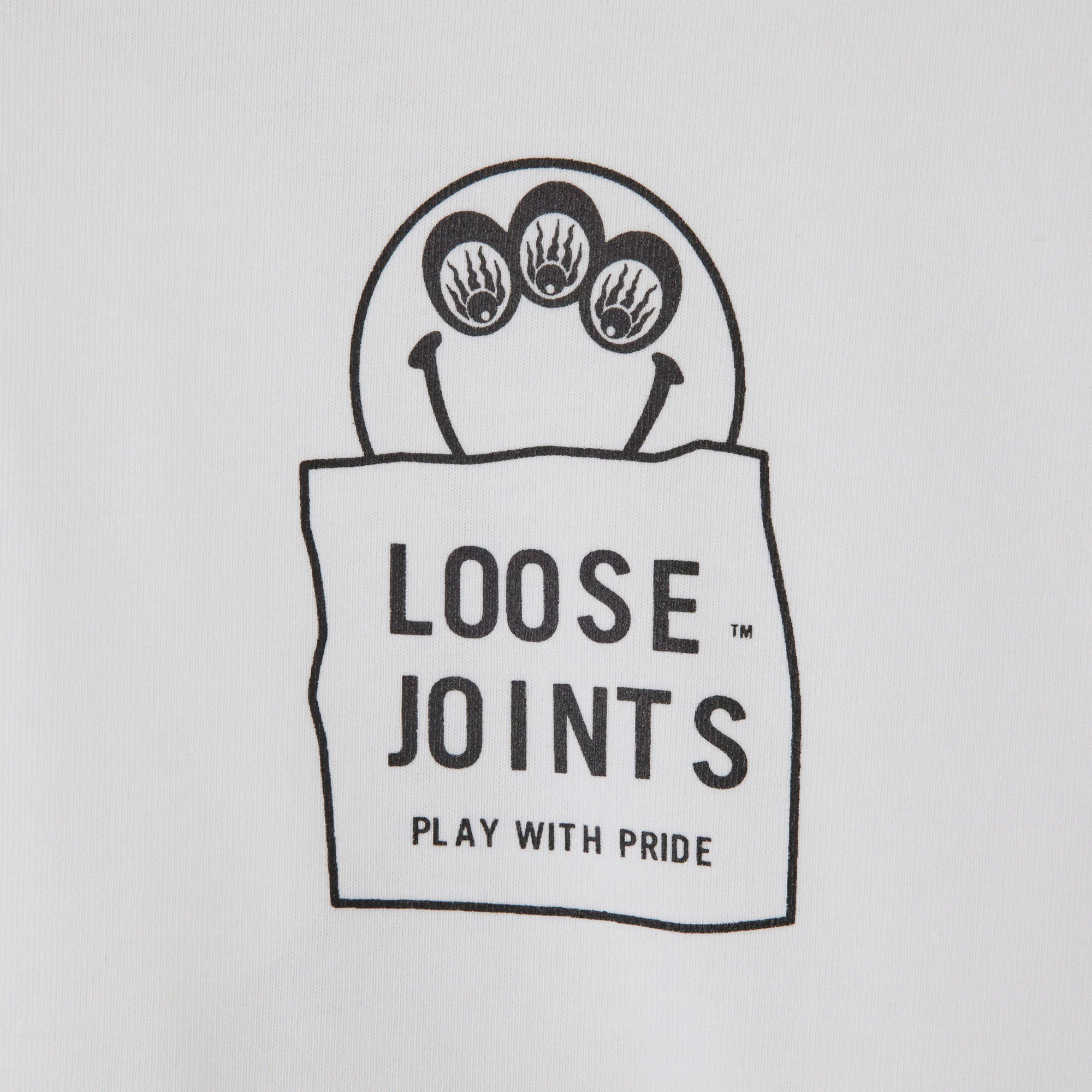 LOOSEJOINTS - 'Eye Contact' S/S Tee - (White) view 3