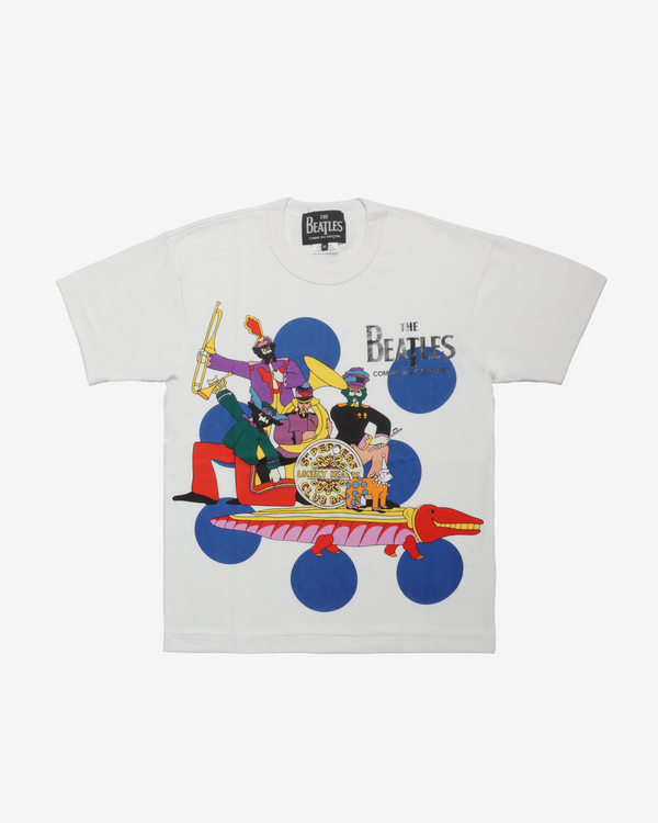 THE BEATLES - Cotton Jersey Beatles Print - (White)