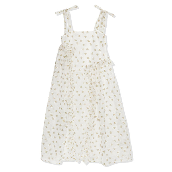 CECILIE BAHNSEN PRE - Alga Dress Kado Fil-Coupe Cle - (Clear/Olive)