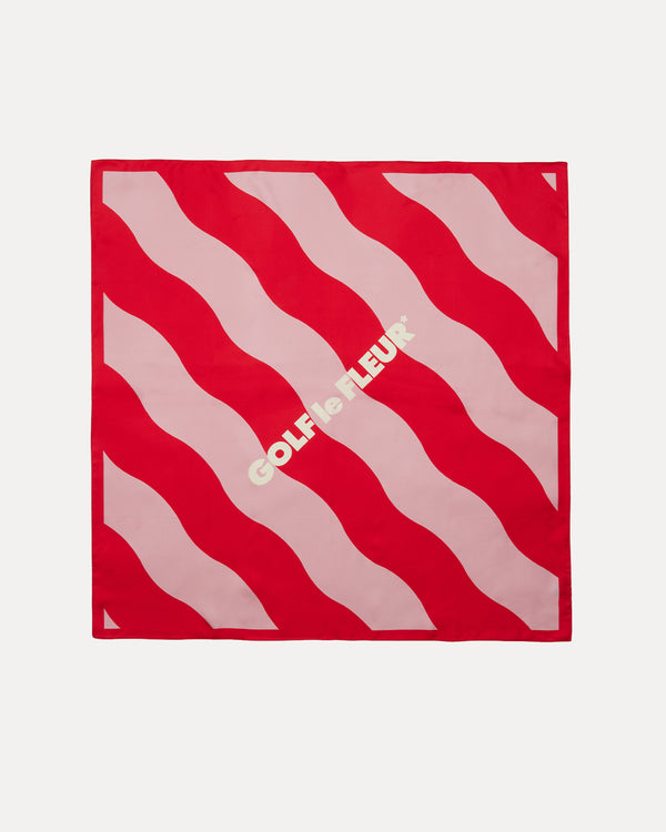 GOLF le Fleur  - Silk Scarf - Large Wavy Stripe