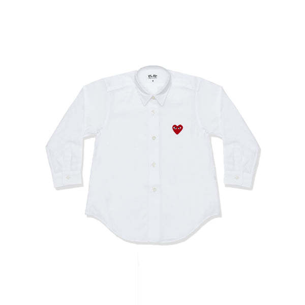 PLAY COMME des GARÇONS - KIDS SHIRT - (WHITE)