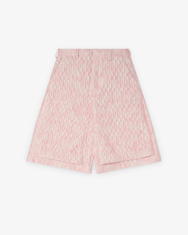 SIMONE ROCHA M - Quilted Belt Loop Tab Board Shorts - (Pink)