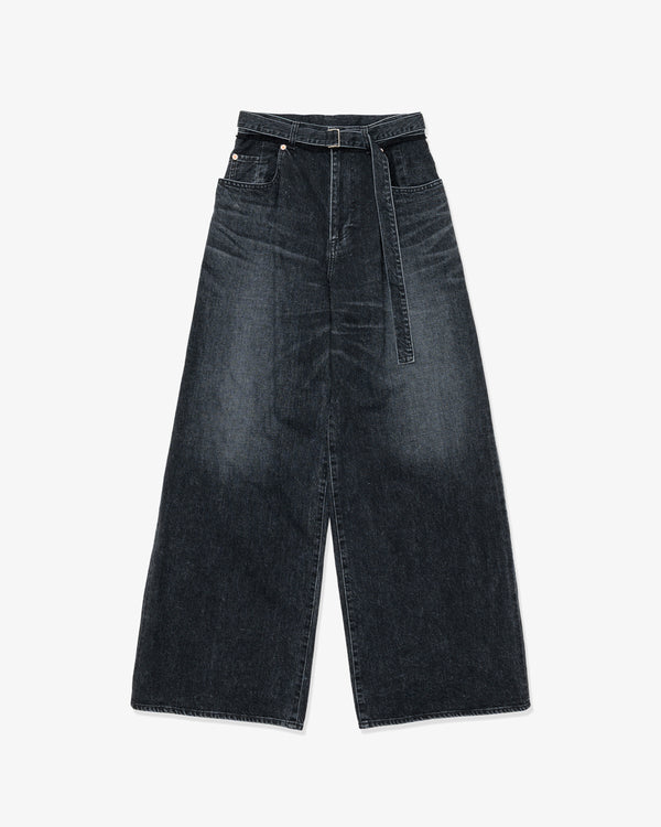 SACAI - Wide Denim Pants - (Black)