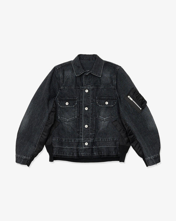 SACAI - Denim X Nylon Twill Jacket - (Black)