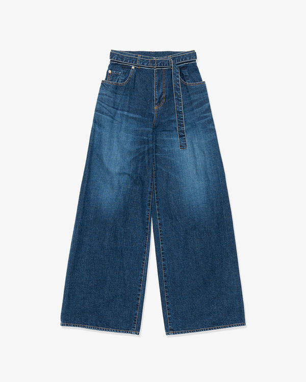 SACAI - Wide Denim Pants - (Blue)
