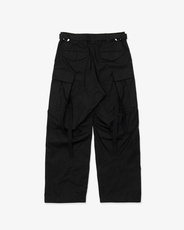 SACAI - Cotton Nylon Oxford Pants - (Black)