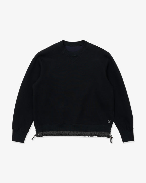 SACAI - S Sponge Sweat Pullover - (Black)